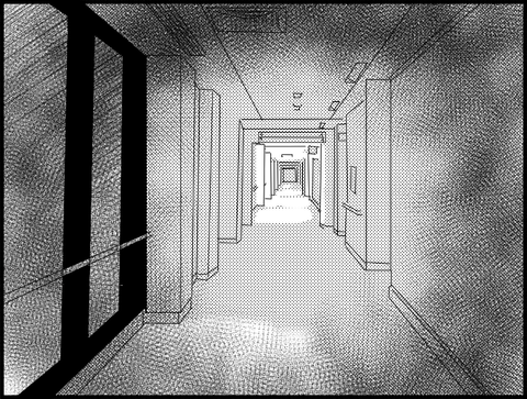 病院の廊下・・・