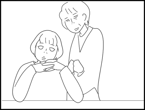 バアバ入って来る