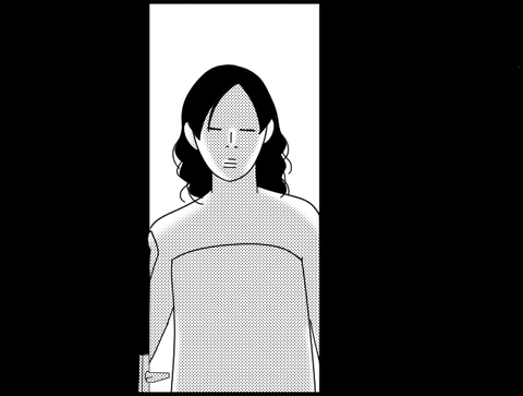 寝室に入ろうとするホリー