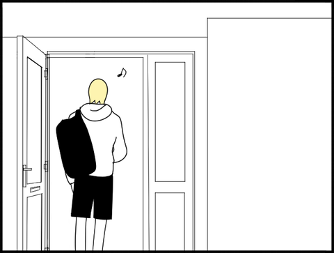 出掛ける旦那ランニング