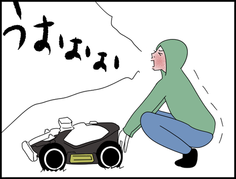 ルーたんを押す私