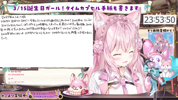 【ホロライブ】なんJ民と迎えるこよのBIRTHDAY