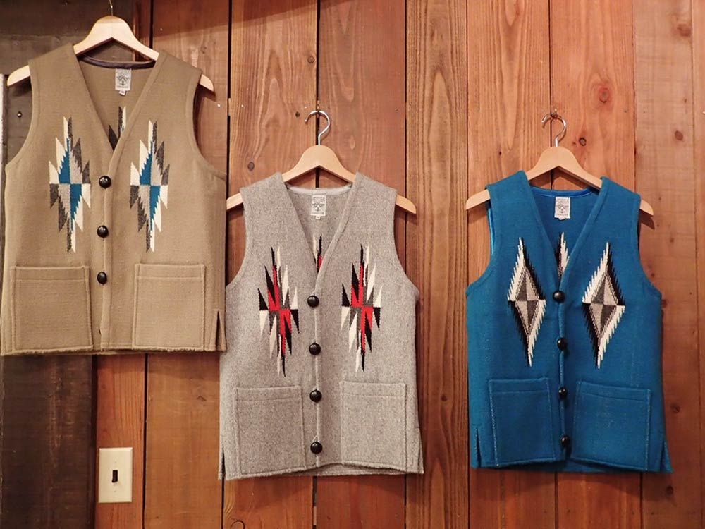 雰囲気抜群 ORTEGA'S オルテガ チマヨベスト くるみボタン 36 グレー