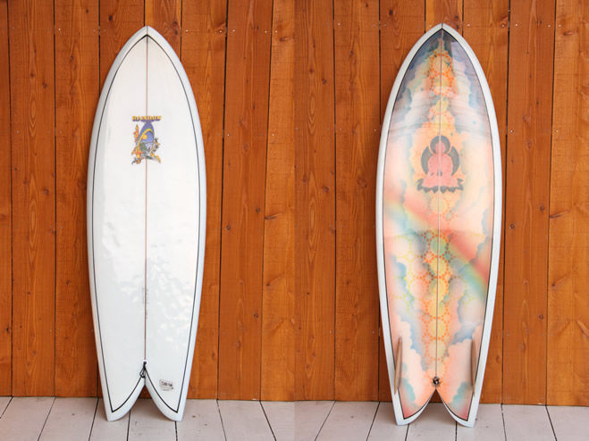 受け渡し予定者あり』中古レインボーサーフボード、Rainbow surf board