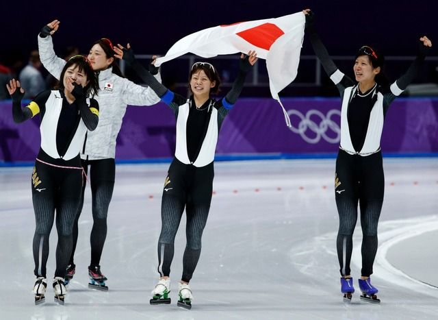 平昌五輪 おめでとう 女子団体パシュート 日本 最高のチームワークで金メダル獲得 Happyの種 平昌五輪 おめでとう 女子団体パシュート 日本 最高のチームワークで金メダル獲得 Happyの種