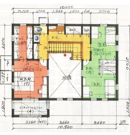 バイク ガレージのある I 邸 Home Made Plan