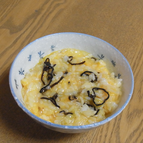 塩昆布を混ぜると