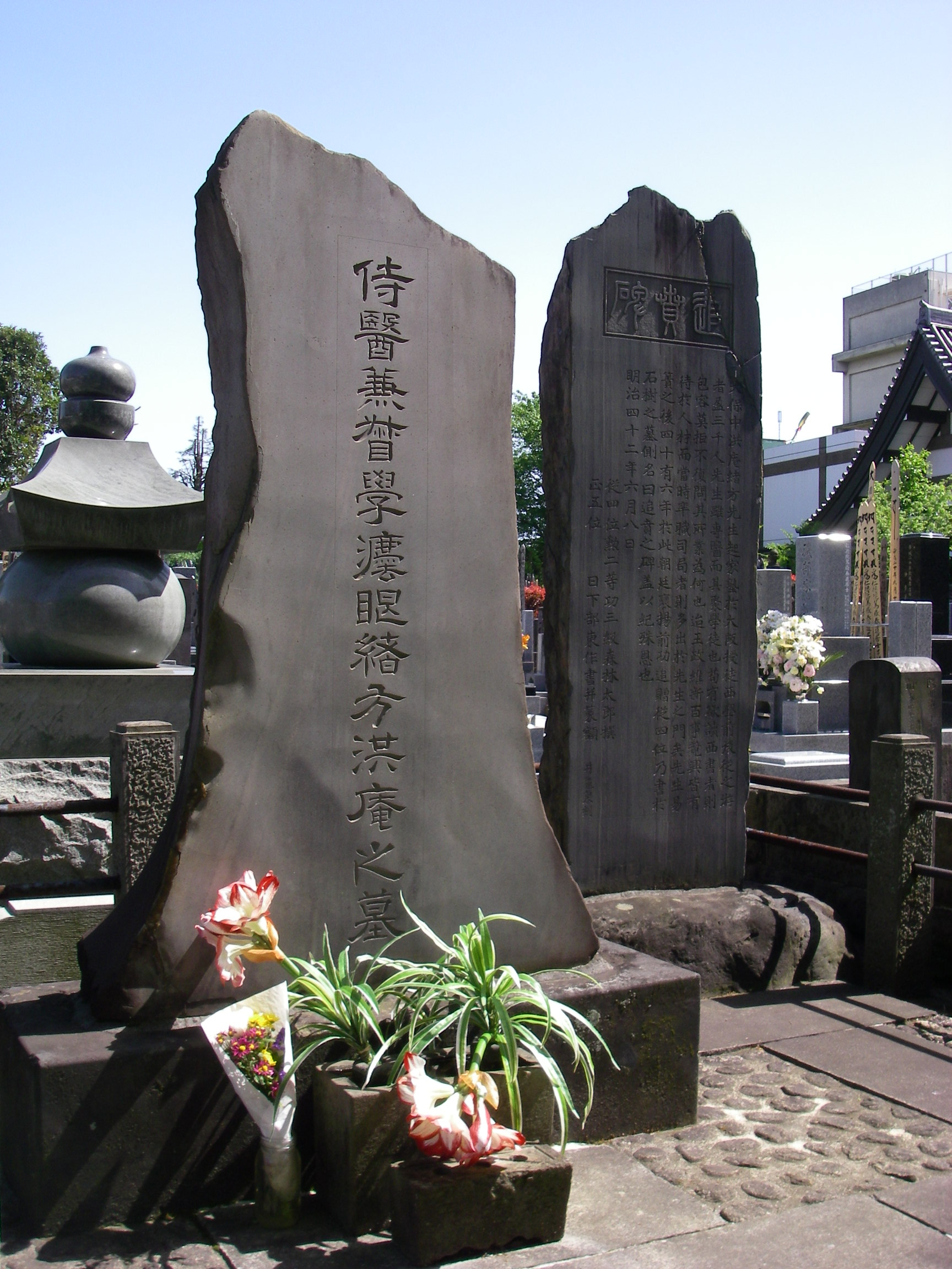 緒方洪庵の墓 川合章子の部屋