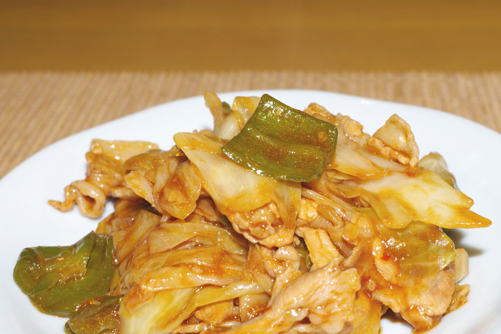 キャベツとピーマンと豚肉の炒め物 本気のくまにゃん 無料写真館