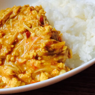 エノキーマカレー しらいのりこレシピ クロワッサン