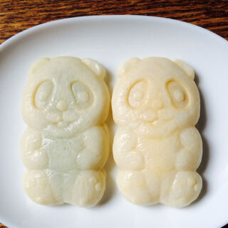 パンダ焼き　弥彦むすめ枝豆餡　カスタード　分水堂菓子舗