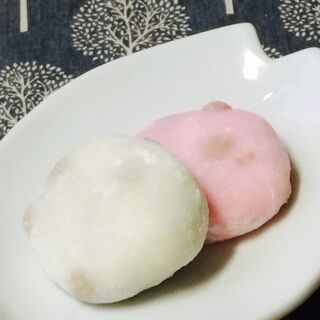 紅白豆大福 三条市 むさしや菓子店 和菓子