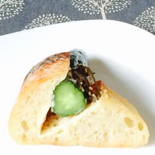 もとまちきゅうりのチャバタサンド　ル・ラパン　弥彦