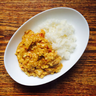 エノキーマカレー しらいのりこレシピ クロワッサン