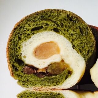 抹茶マーブル甘納豆　まっちゃ インディゴベーグルズ 新潟県 長岡市