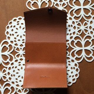 アブラサス　小さい財布　ブッティーロ　キャメル　ミニマリスト