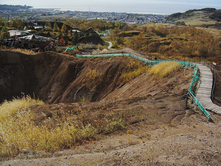 洞爺湖遺構 工場横歩道