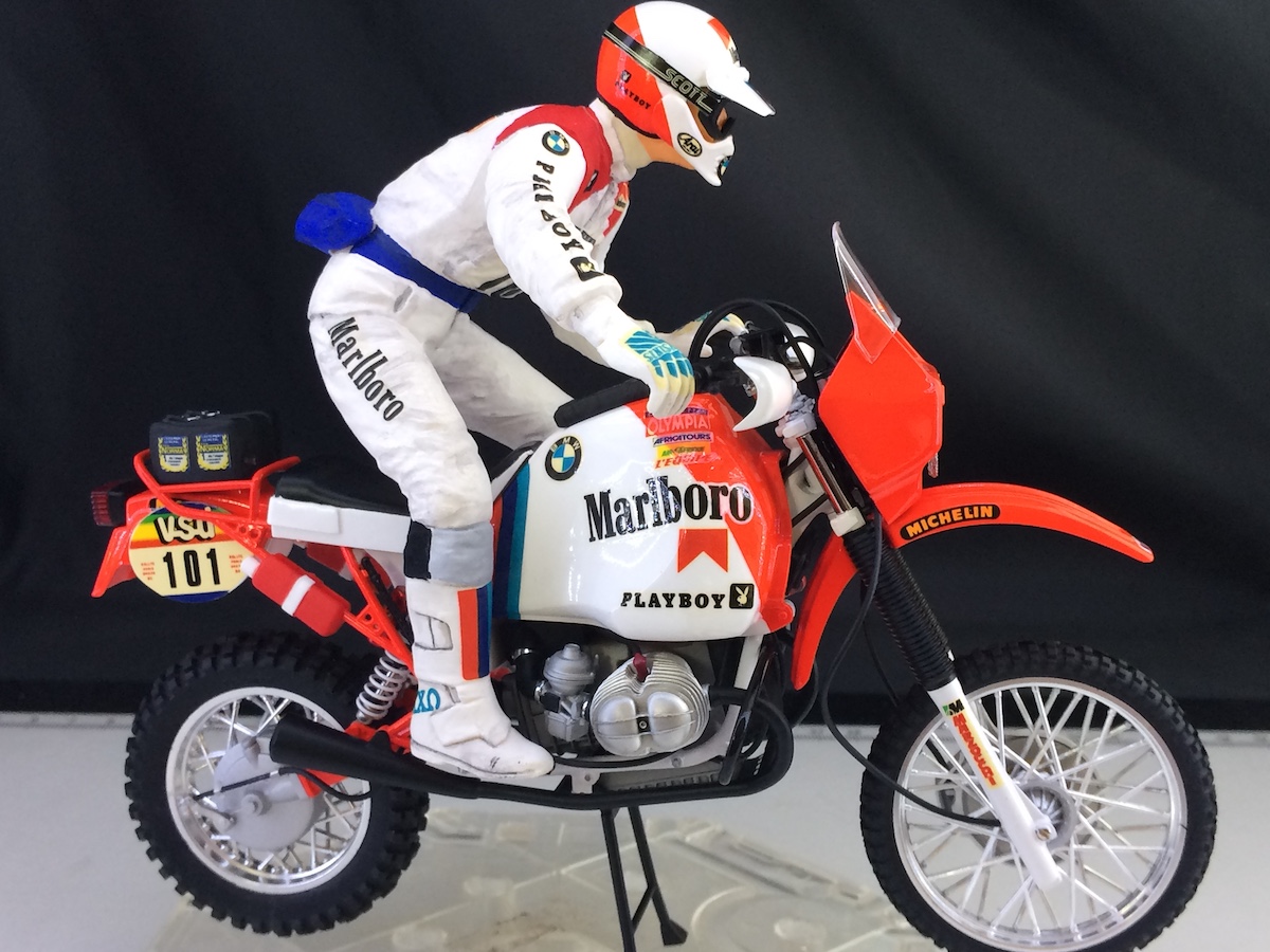 絶版 タミヤ 1/12 マルボロ BMW R80G/S w/パリダカライダー Tamiya 1/12 BMW R80 GS w/ Paris-Dakar Rider - YouTube