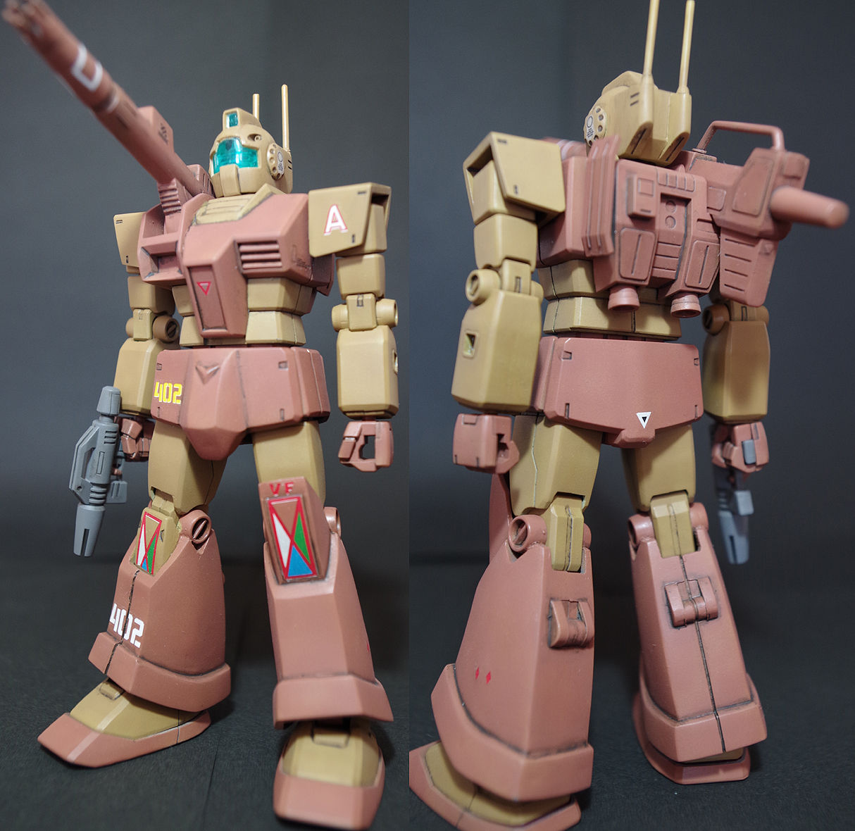 旧キット改造 ジムキャノン アフリカ戦線 Hontepetaのお洒落手芸 りーりあん