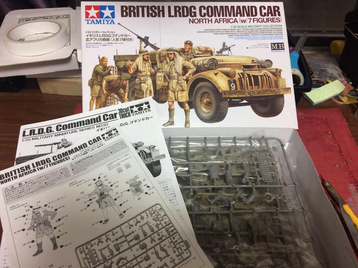 1／35 イギリス軍　コマンドカー タミヤ ミリタリーコレクション 1/35 イギリス LRDGコマンドカー