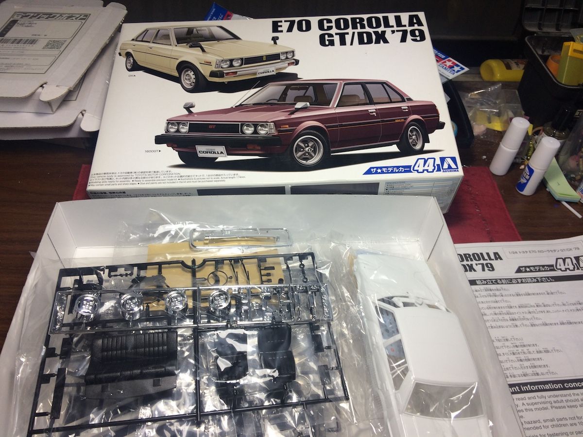 アオシマ 1/24 E70カローラDX`79 : 〜hontepetaのお洒落手芸 アオシマ 1/24 E70カローラDX`79 : 〜hontepetaのお洒落手芸