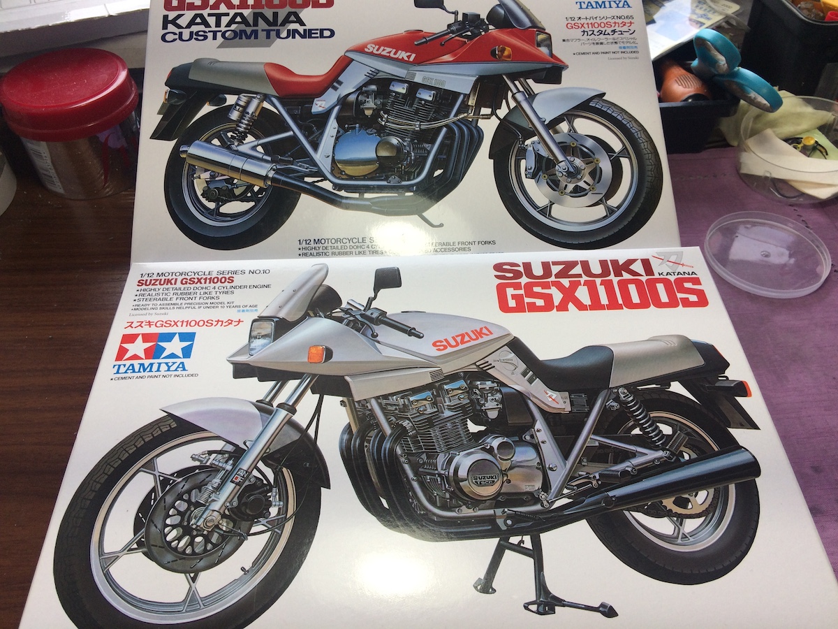 タミヤ 1/12 スズキ GSX1100Sカタナ&カタナカスタムチューン タミヤ 1/12 スズキ GSX1100Sカタナ&カタナカスタムチューン