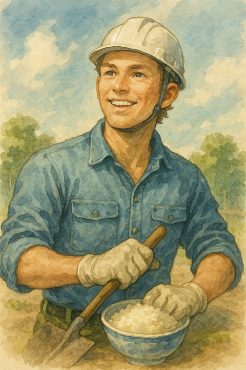 健康的な屋外労働者