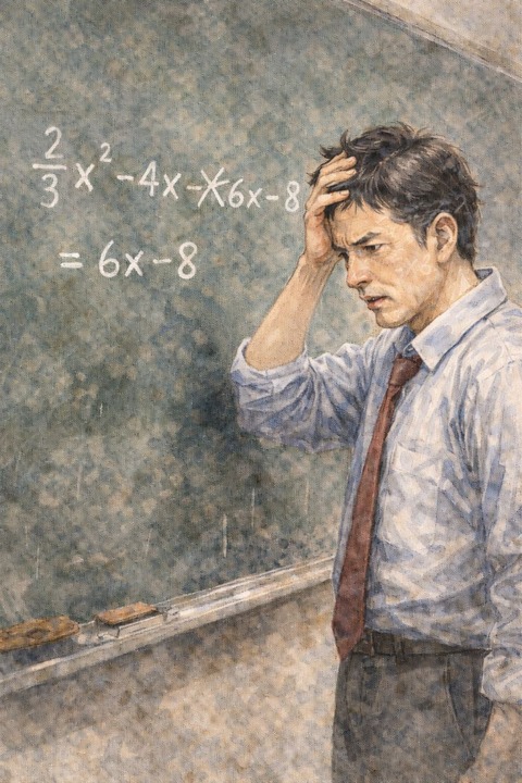 数式を間違える高校教師