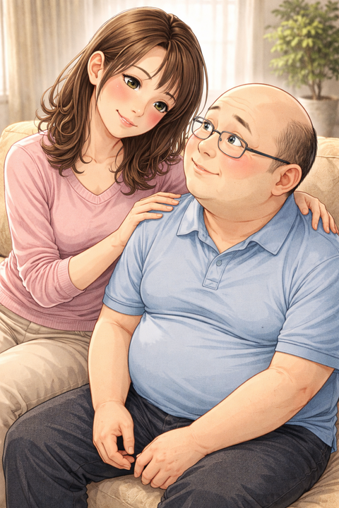 中年男性と女性