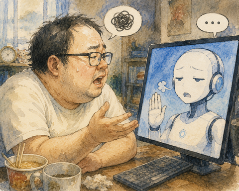 AIにウザがられる中年男性