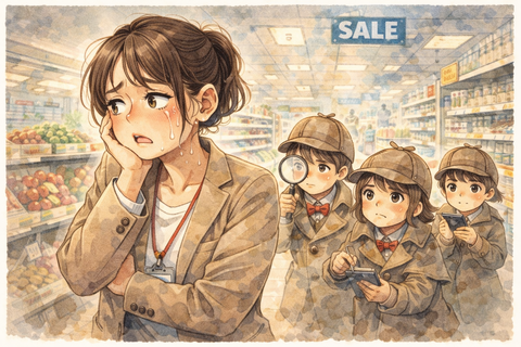 万引きGメンの女性と探偵小学生