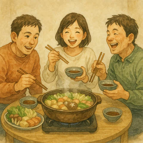 ポン酢で鍋