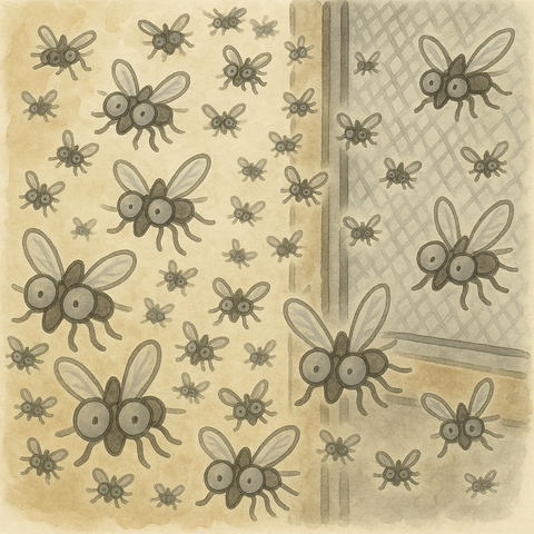 網戸通過コバエ