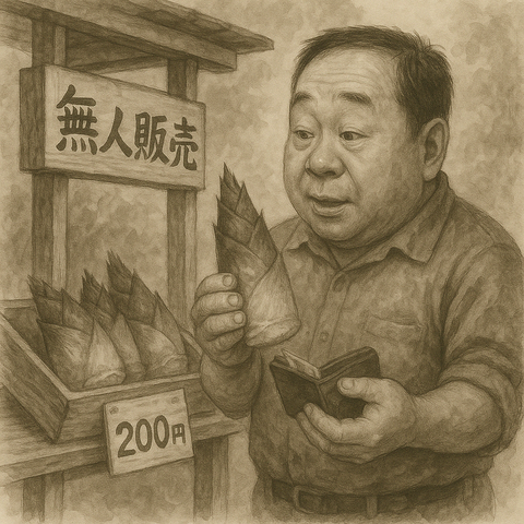 丸山さんのたけのこ購入