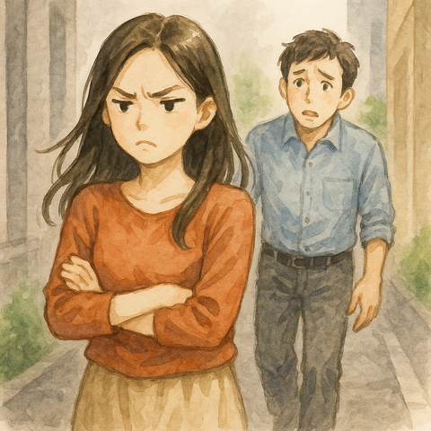 喧嘩中カップル