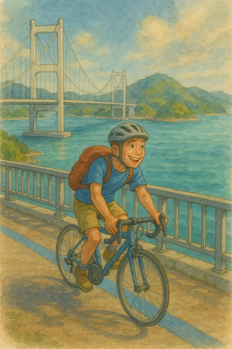しまなみ海道を自転車で走る