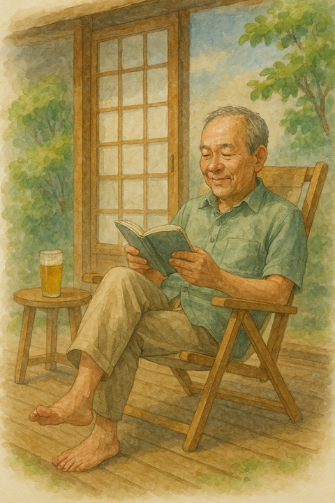 老後を悠々自適に暮らす男性