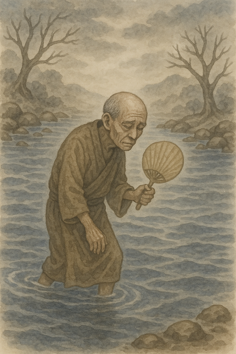 三途の川を渡る