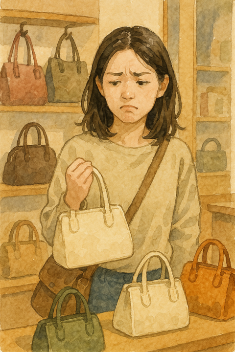 気に入るバッグがない女性