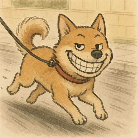 脱走した犬