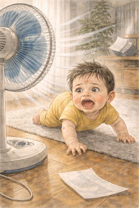 扇風機が怖い赤ちゃん