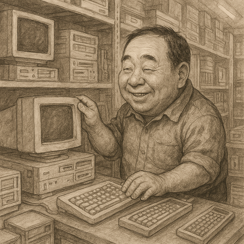 レトロパソコン物色丸山さん