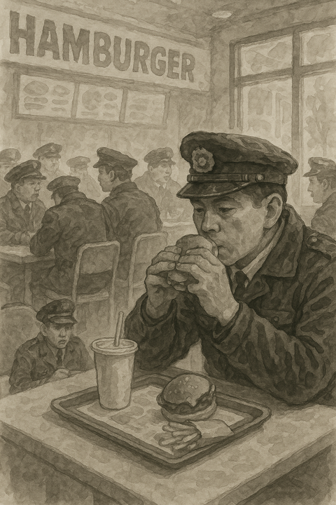 警官だらけのハンバーガー店