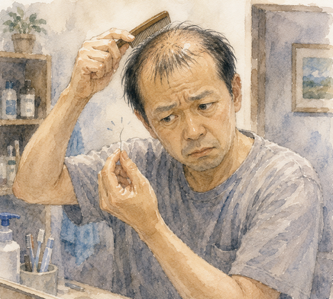 薄毛男性