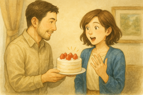 夫婦ケーキ