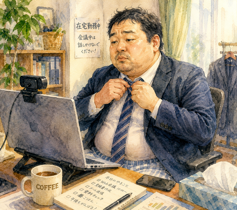 WEB会議男性