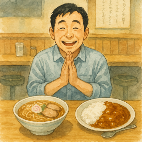 ラーメンとカレーライス