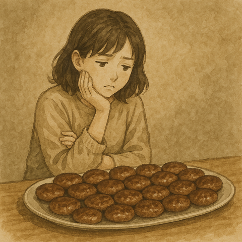 ハンバーグで悩む