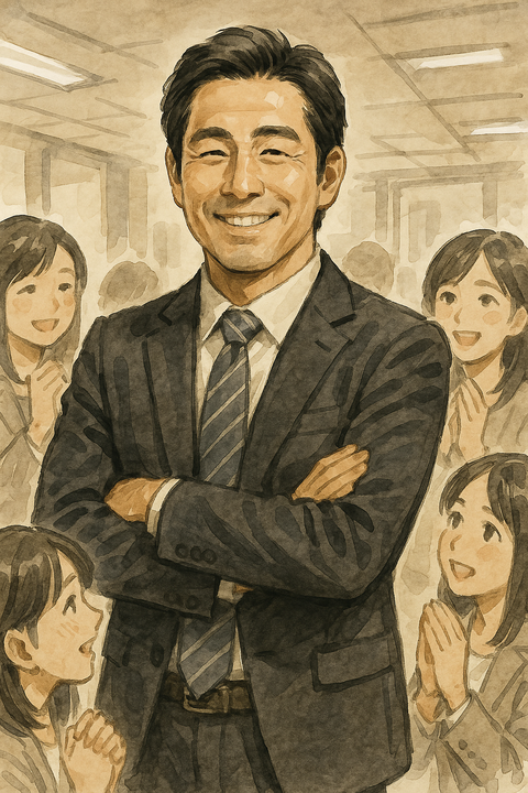 女子社員に人気のある40代中年男性社員