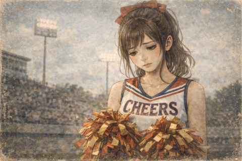 寂しそうなチアガール